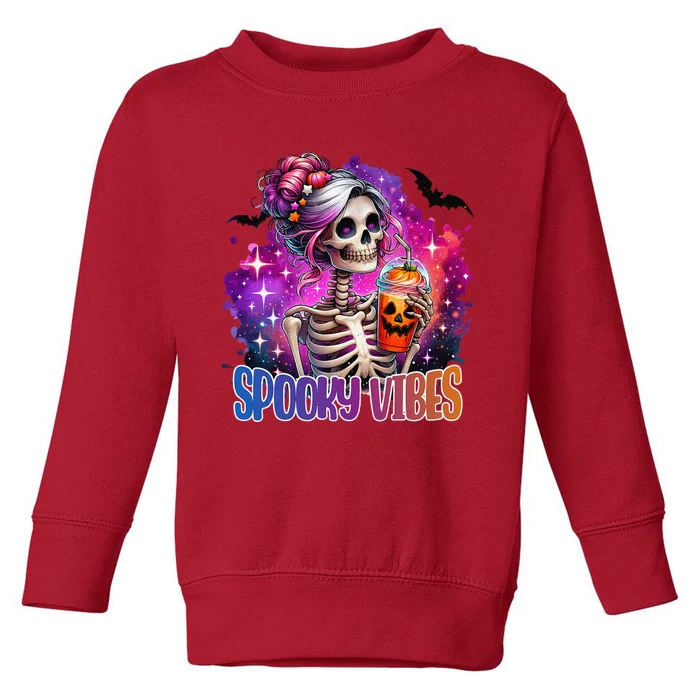 Spooky Vibes Cute Toddler Sweatshirt