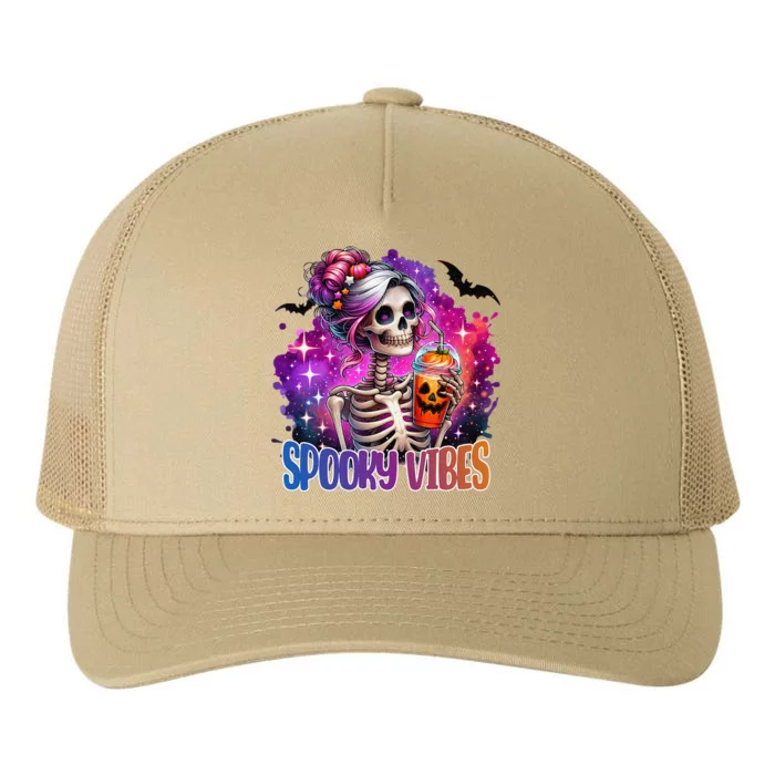 Spooky Vibes Cute Yupoong Adult 5-Panel Trucker Hat