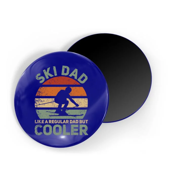 Sad Vintage Cool Ski Dad Funny Gift Magnet