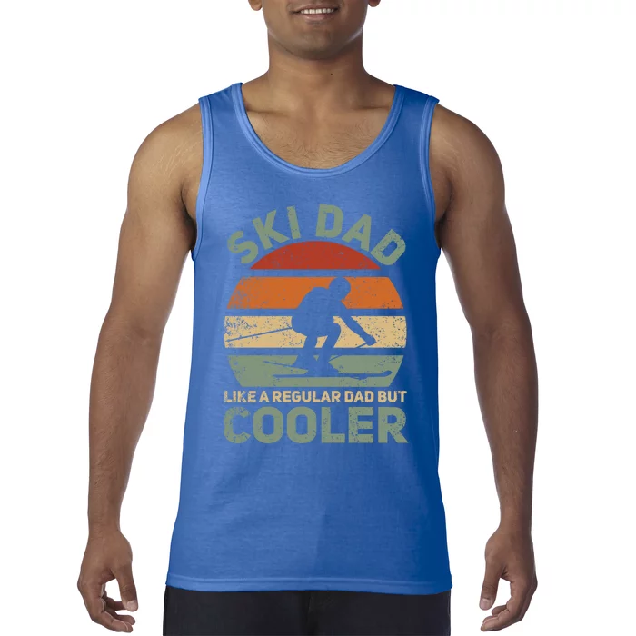 Sad Vintage Cool Ski Dad Funny Gift Tank Top