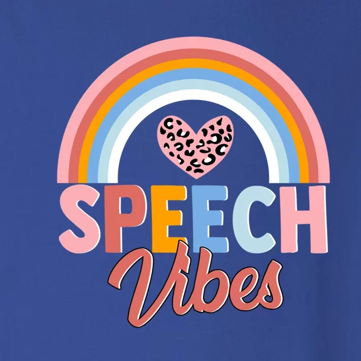 Speech Vibes Cute Speechfunny Giftlanguage Pathologist Therapist Fun Funny Gift Toddler Long Sleeve Shirt