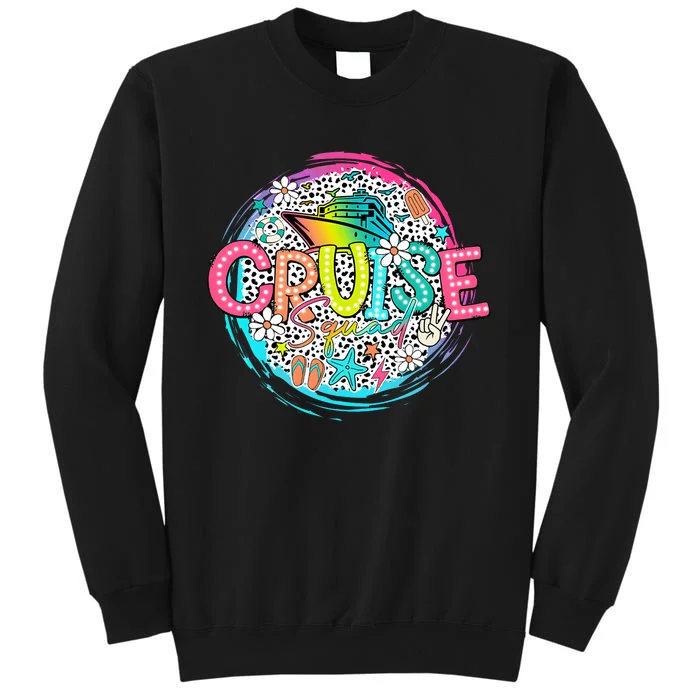 Summer Vibes Cruise Squad Vacation Tall Sweatshirt