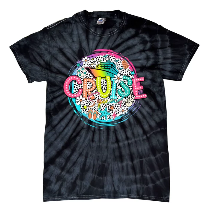 Summer Vibes Cruise Squad Vacation Tie-Dye T-Shirt