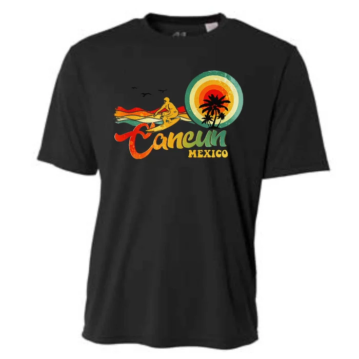 Summer Vacation Cancun Mexico Beach Cooling Performance Crew T-Shirt