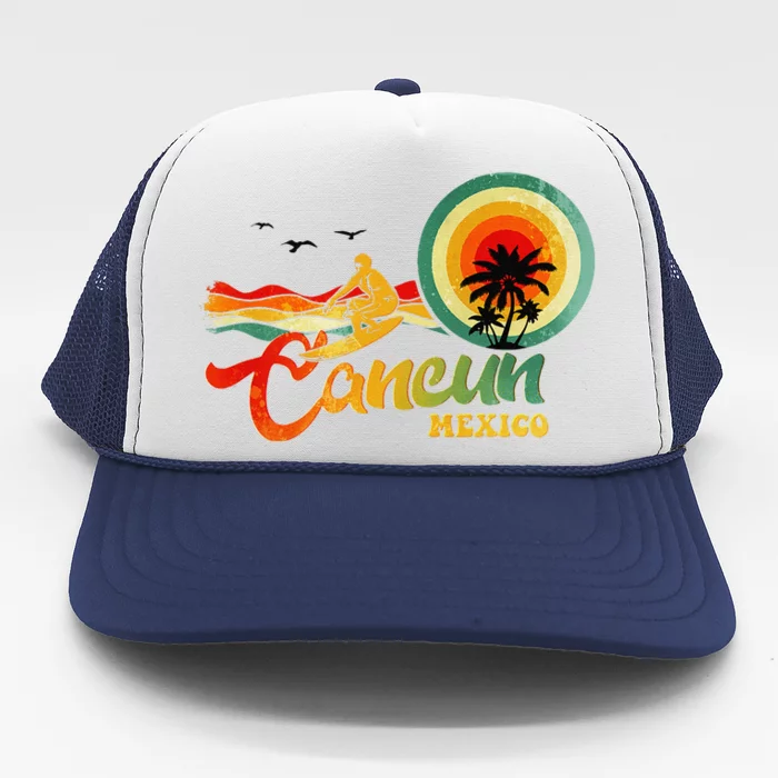 Summer Vacation Cancun Mexico Beach Trucker Hat