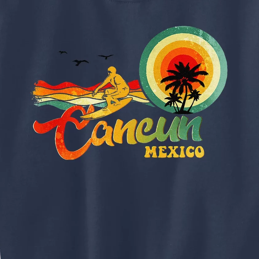 Summer Vacation Cancun Mexico Beach Kids Sweatshirt