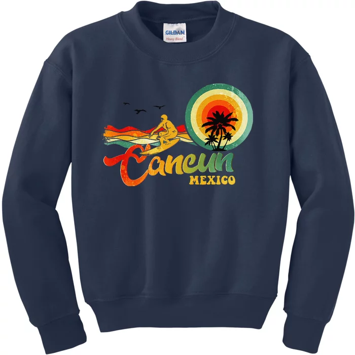 Summer Vacation Cancun Mexico Beach Kids Sweatshirt