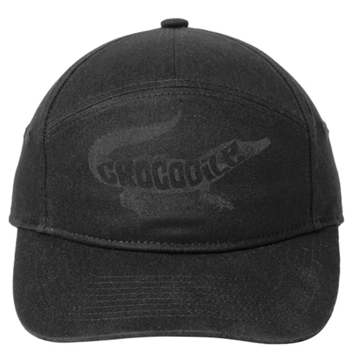 Silhouette Vintage Crocodile 7-Panel Snapback Hat