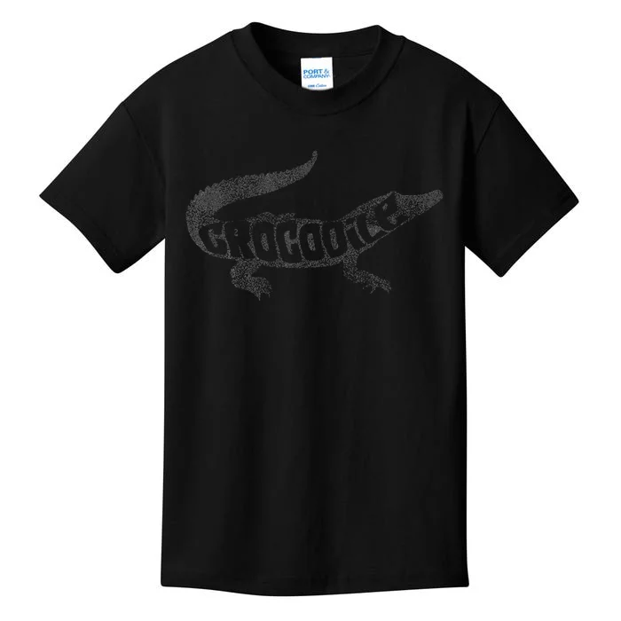 Silhouette Vintage Crocodile Kids T-Shirt