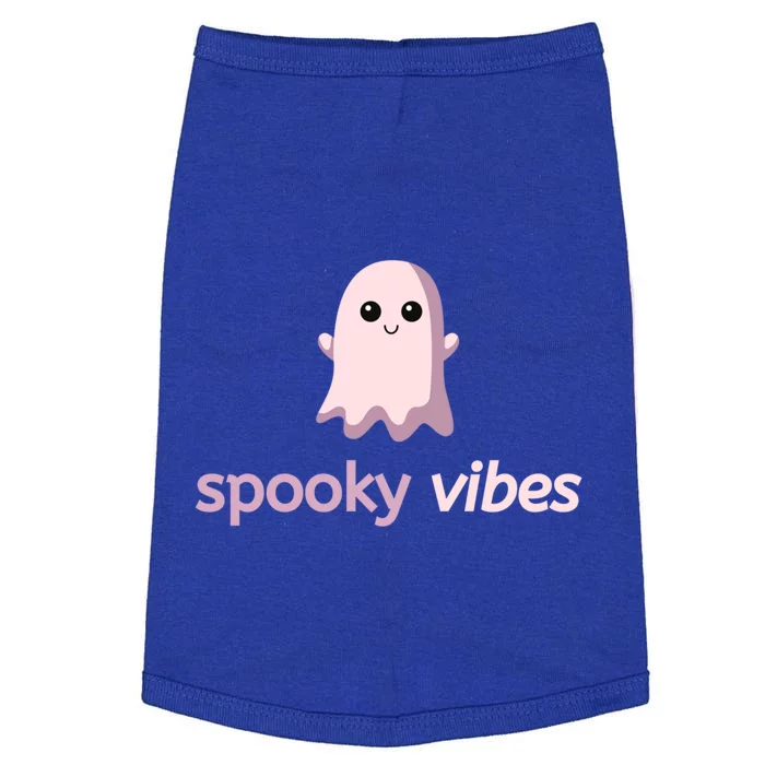 Spooky Vibes Cute Ghost Halloween Meaningful Gift Doggie Tank