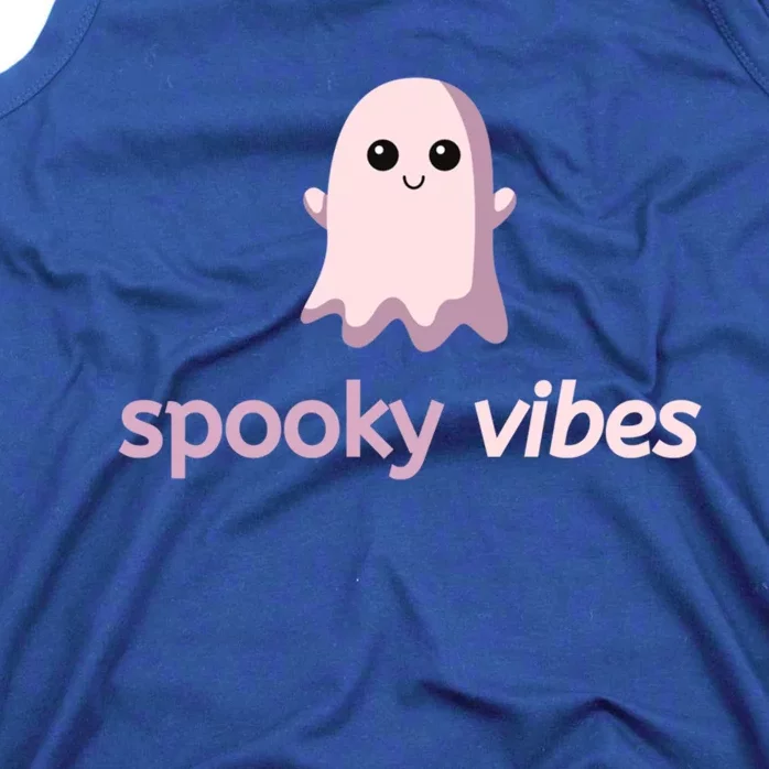 Spooky Vibes Cute Ghost Halloween Meaningful Gift Tank Top