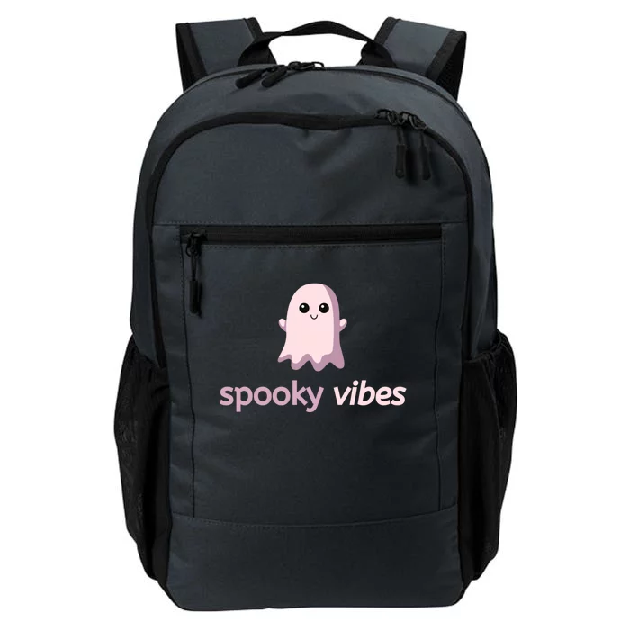 Spooky Vibes Cute Ghost Halloween Meaningful Gift Daily Commute Backpack