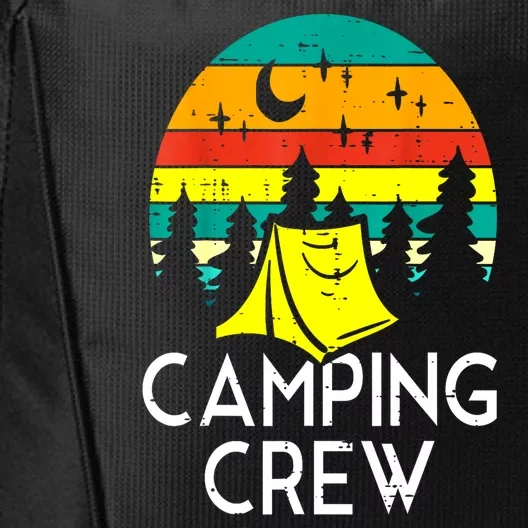 Sunset Vinatge Camping Crew Cute Camper Gift City Backpack