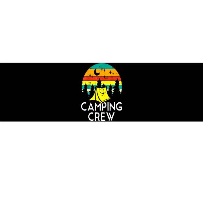 Sunset Vinatge Camping Crew Cute Camper Gift Bumper Sticker