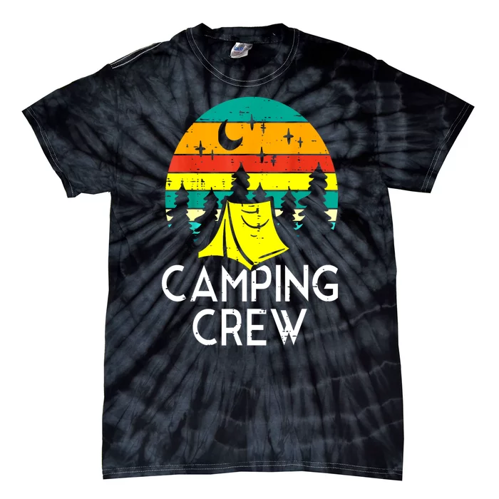 Sunset Vinatge Camping Crew Cute Camper Gift Tie-Dye T-Shirt