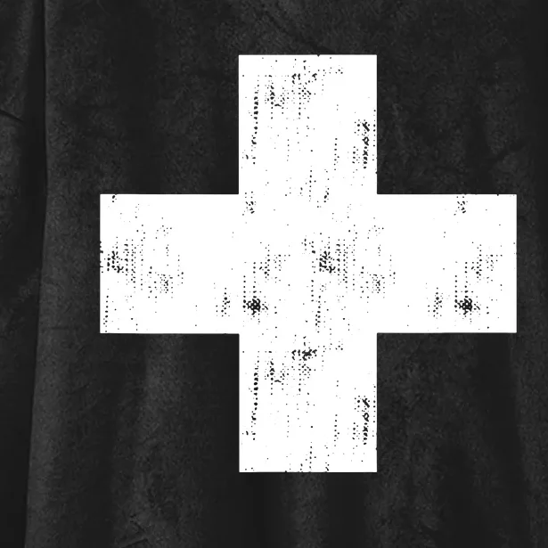 Swiss Vintage Cross Flag Switzerland Hooded Wearable Blanket