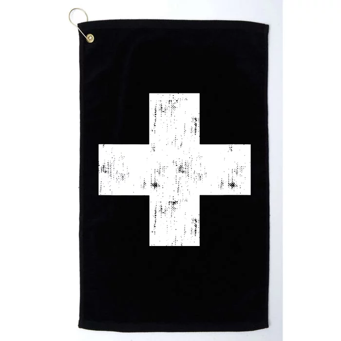 Swiss Vintage Cross Flag Switzerland Platinum Collection Golf Towel