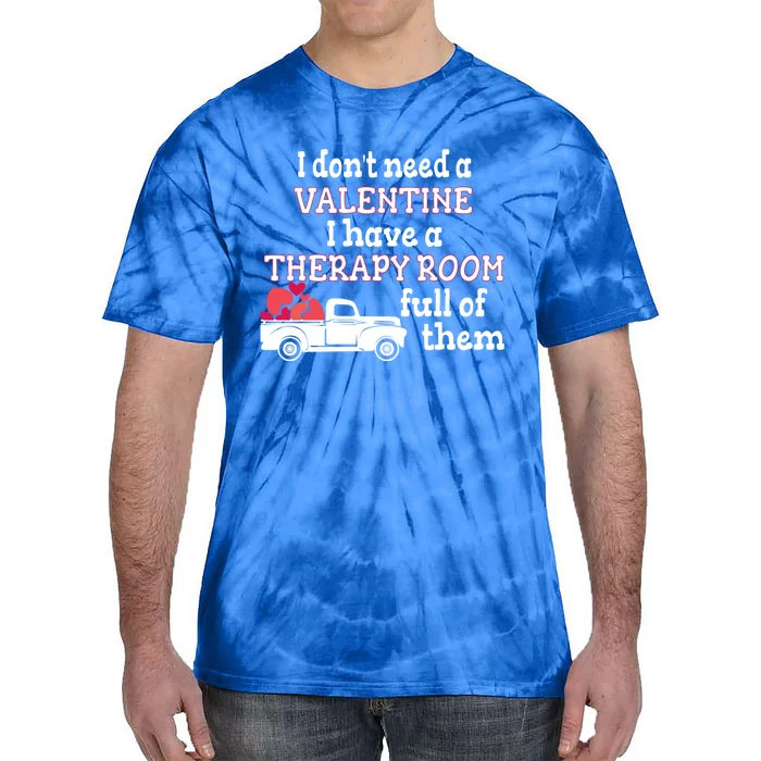 Slp Valentine's Day For Speech Language Therapist Cool Gift Tie-Dye T-Shirt