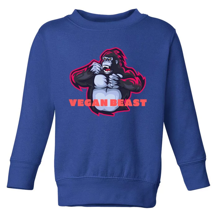 Strong Vegan Design Gift Toddler Sweatshirt