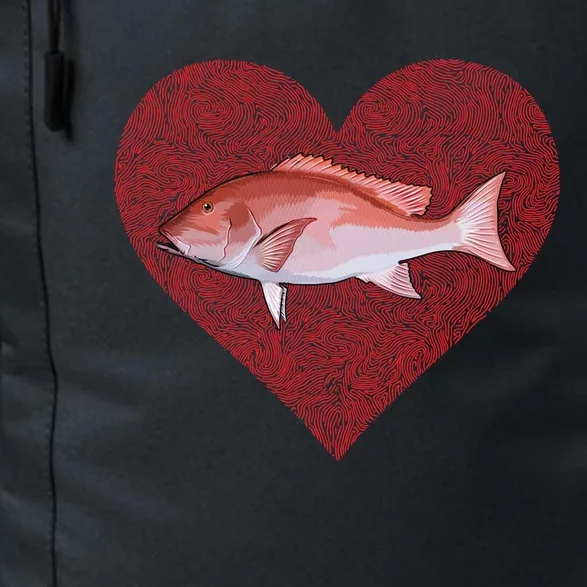 Snappers Valentines Day Fish Love Fingerprint Cute Gift Daily Commute Backpack