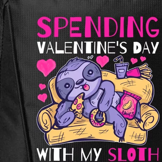 Spending Valentine's Day With My Sloth Cute Gift City Backpack