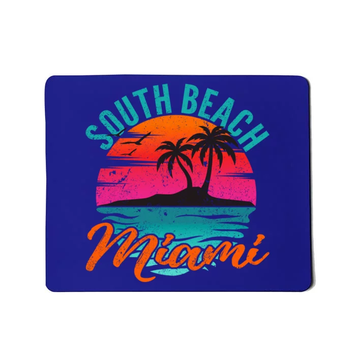 Sunset Vacation Distressed Grunge Gift Mousepad