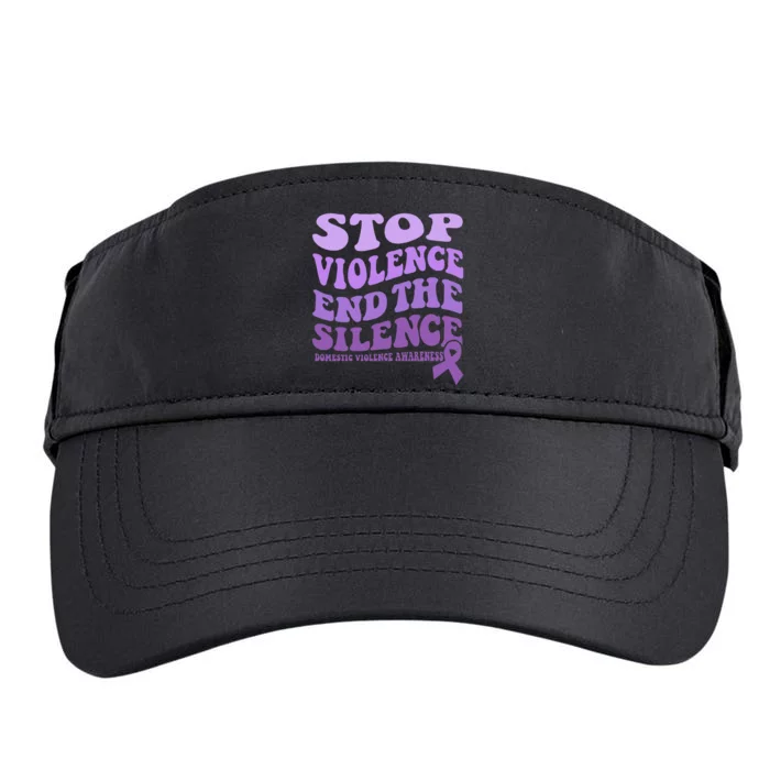 Stop Violence End the Silence Domestic Violence Awareness Adult Drive Performance Visor