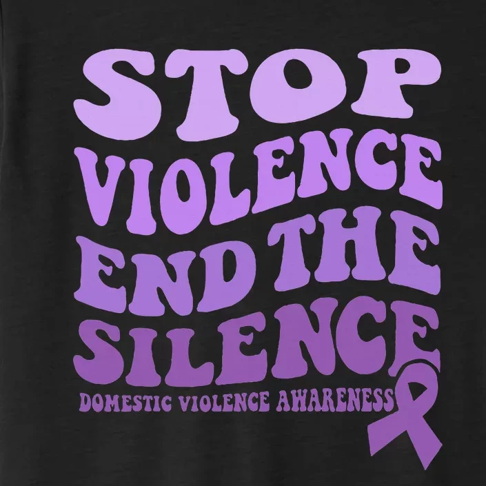 Stop Violence End the Silence Domestic Violence Awareness ChromaSoft Performance T-Shirt