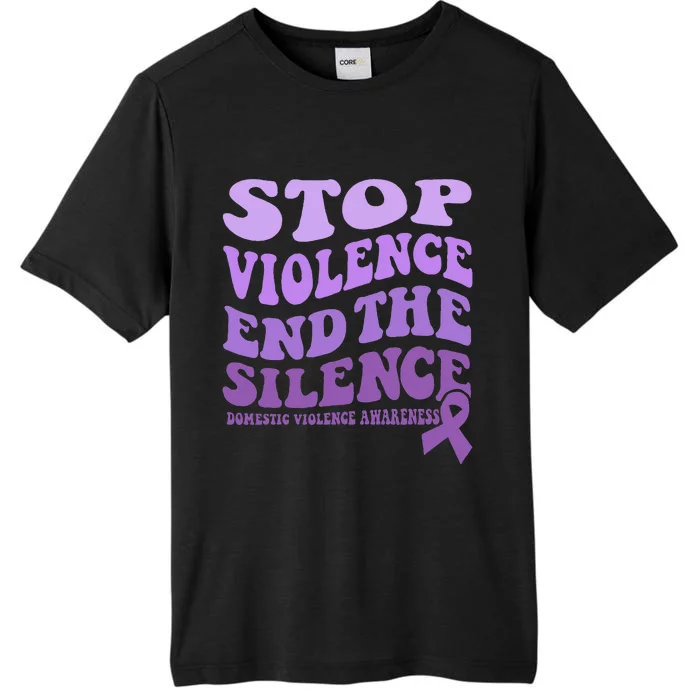 Stop Violence End the Silence Domestic Violence Awareness ChromaSoft Performance T-Shirt