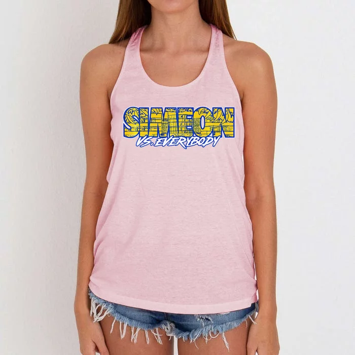 Simeon Vs Every Body Women's Knotted Racerback Tank