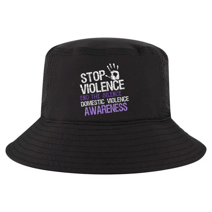 Stop Violence End The Silence Domestic Violence Awareness Cool Comfort Performance Bucket Hat