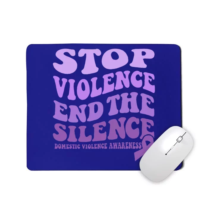 Stop Violence End the Silence Domestic Violence Awareness Mousepad