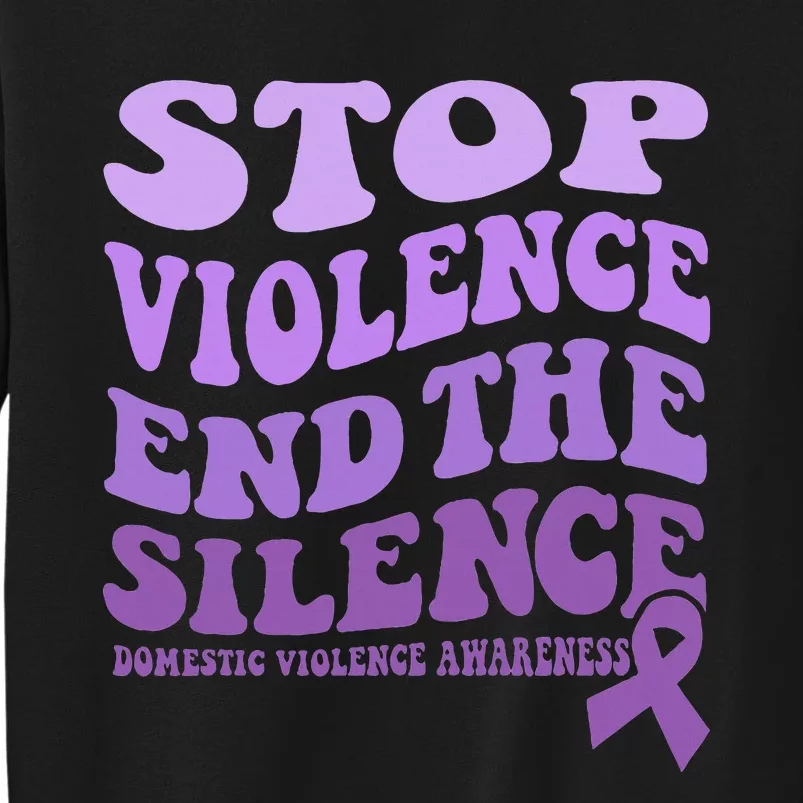 Stop Violence End the Silence Domestic Violence Awareness Sweatshirt