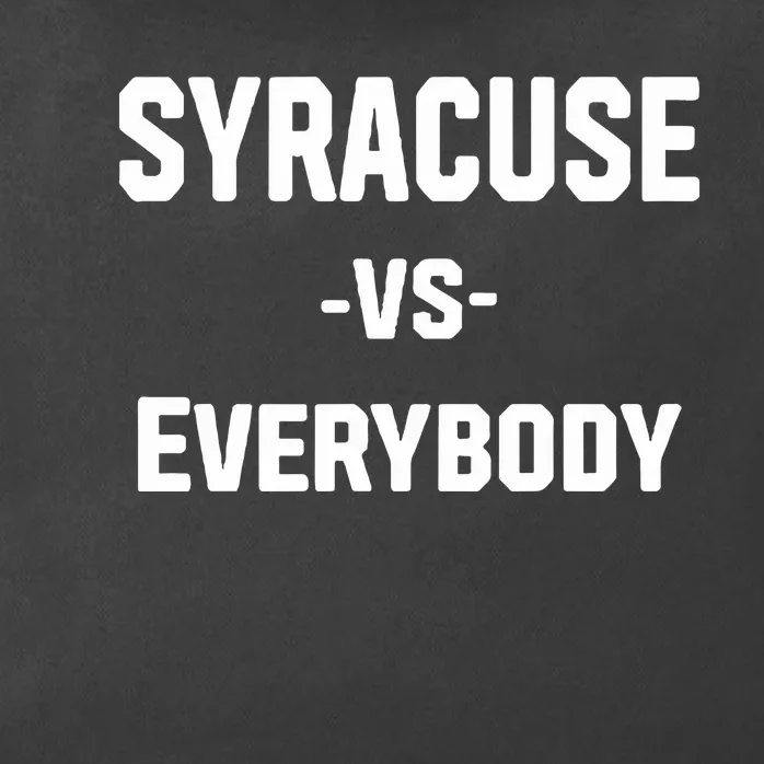 Syracuse Vs Everybody Zip Tote Bag