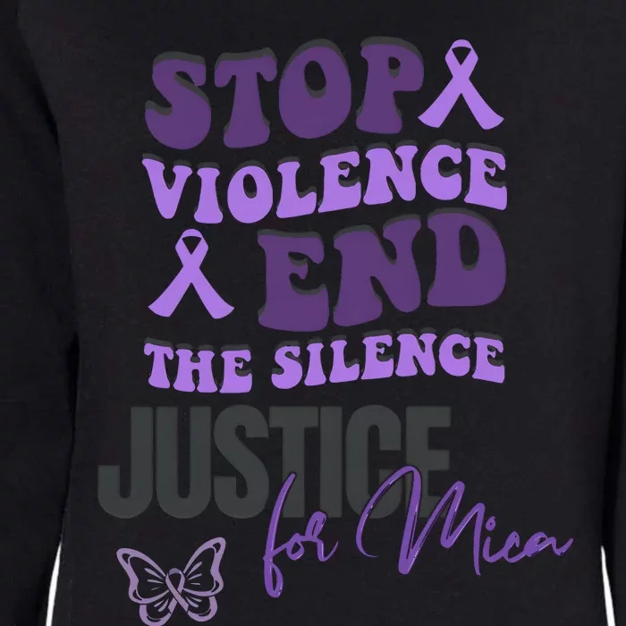 Stop Violence End The Silence Dv Awareness Womens California Wash Sweatshirt