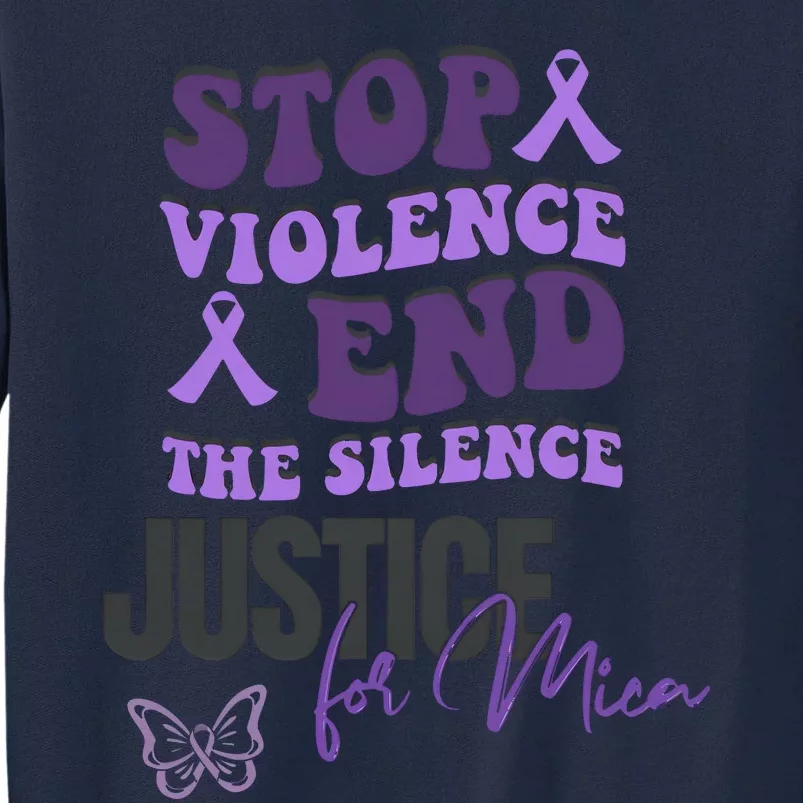 Stop Violence End The Silence Dv Awareness Tall Sweatshirt