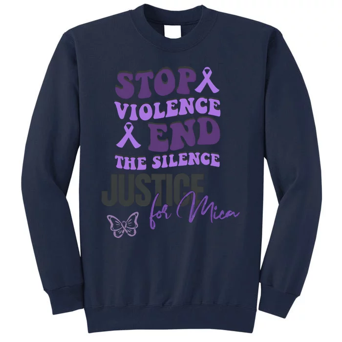 Stop Violence End The Silence Dv Awareness Tall Sweatshirt