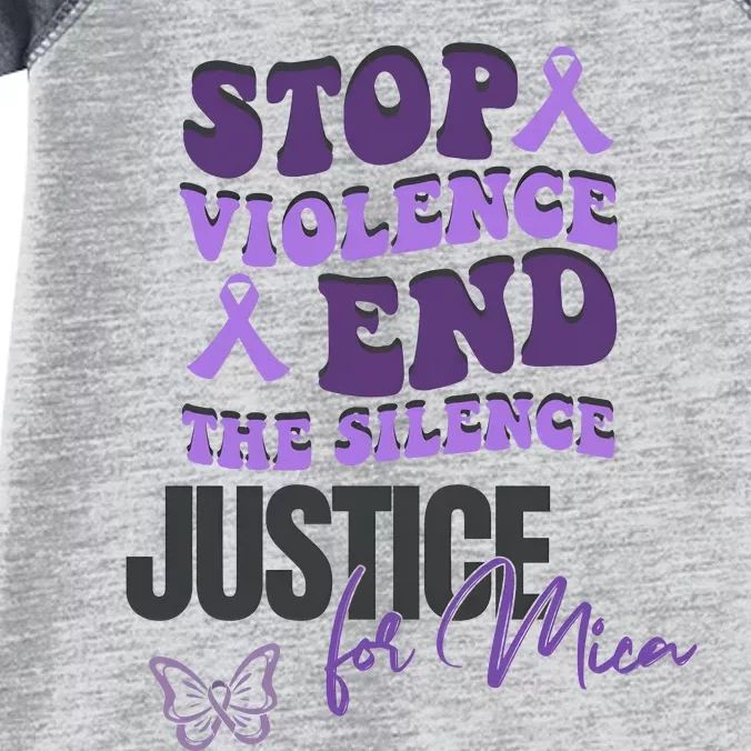 Stop Violence End The Silence Dv Awareness Infant Baby Jersey Bodysuit