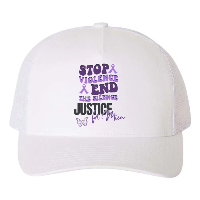 Stop Violence End The Silence Dv Awareness Yupoong Adult 5-Panel Trucker Hat