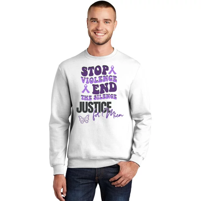 Stop Violence End The Silence Dv Awareness Sweatshirt