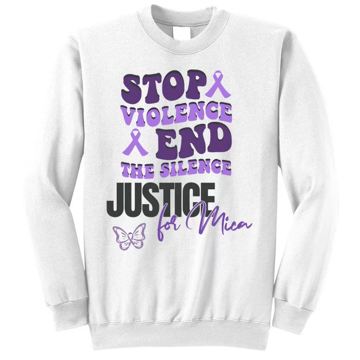 Stop Violence End The Silence Dv Awareness Sweatshirt