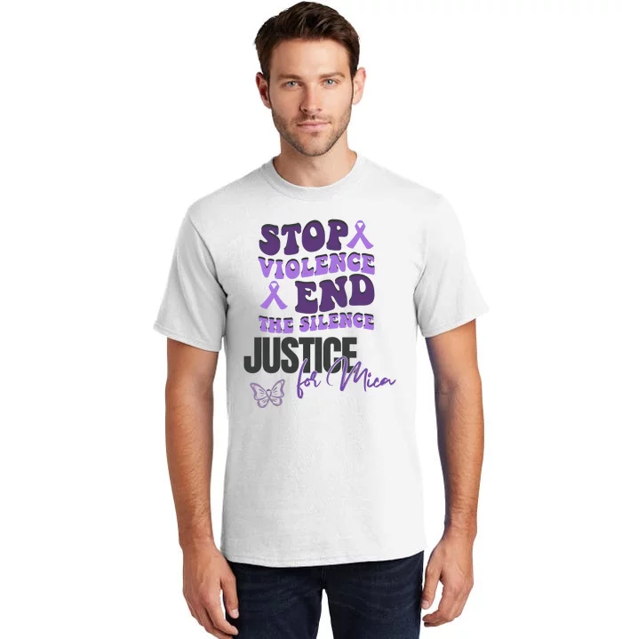 Stop Violence End The Silence Dv Awareness Tall T-Shirt