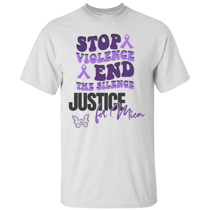 Stop Violence End The Silence Dv Awareness Tall T-Shirt