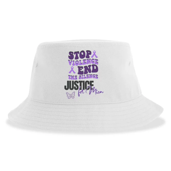 Stop Violence End The Silence Dv Awareness Sustainable Bucket Hat