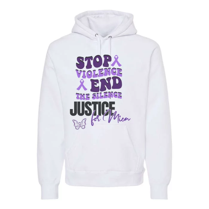 Stop Violence End The Silence Dv Awareness Premium Hoodie