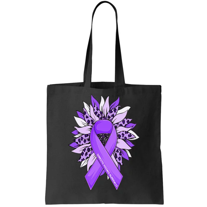 Stop Violence End the Silence Domestic Violence Awareness Tote Bag