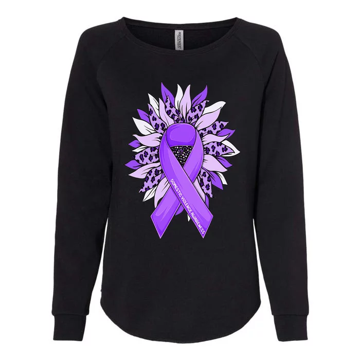 Stop Violence End the Silence Domestic Violence Awareness Womens California Wash Sweatshirt