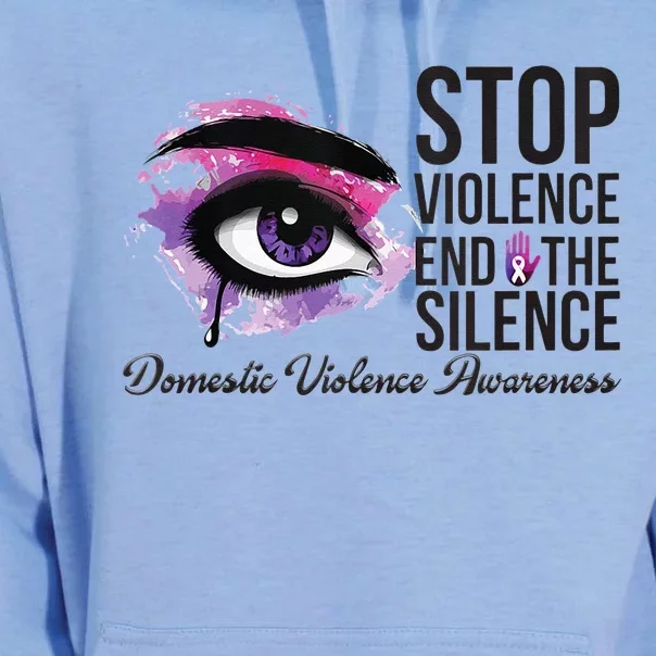 Stop Violence End Silence Domestic Violence Awareness Unisex Surf Hoodie