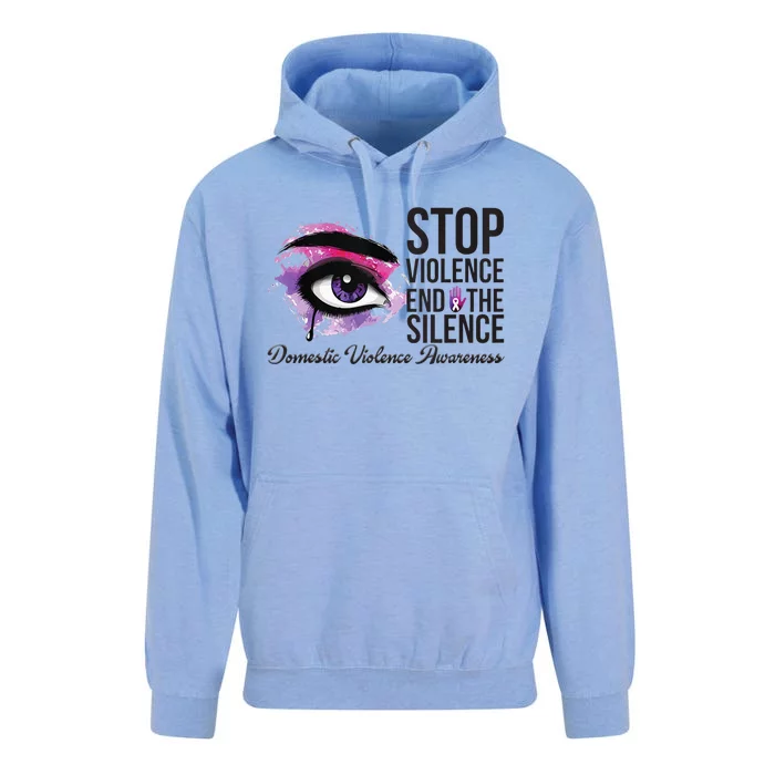 Stop Violence End Silence Domestic Violence Awareness Unisex Surf Hoodie