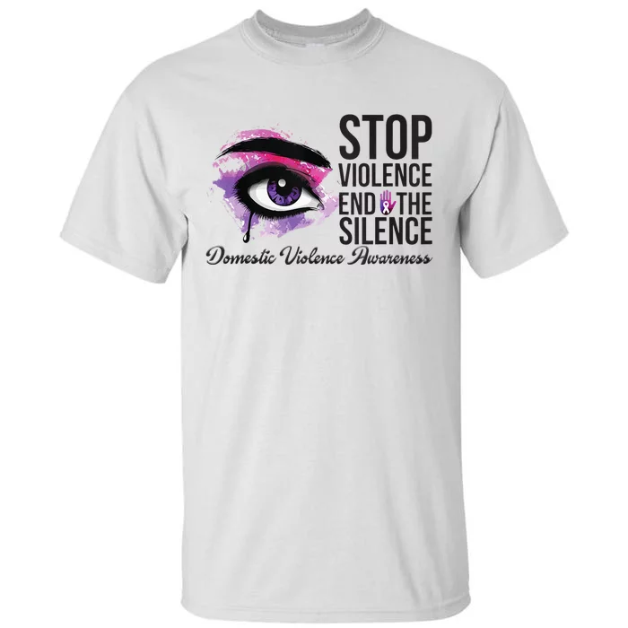 Stop Violence End Silence Domestic Violence Awareness Tall T-Shirt